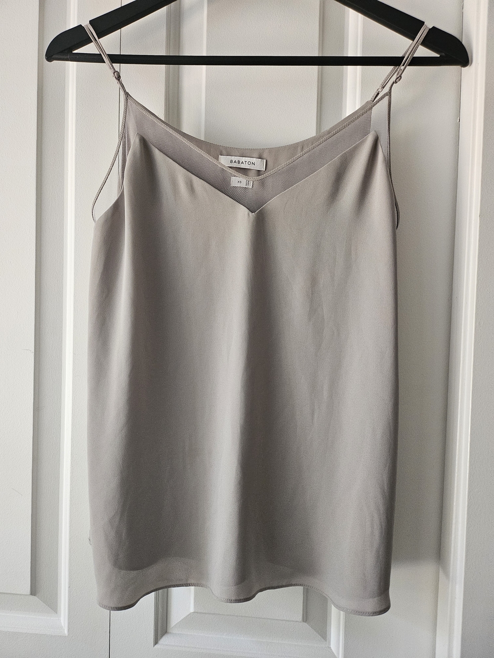 Babaton Taupe Spaghetti-Strap V-Neck Cami
